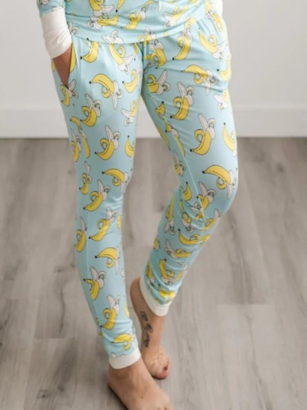 Little Sleepies Banana Bamboo Sleep Pajama Jogger Pant S